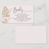 Carte D'accompagnement Livres en laiton Pampas pour bébé (Devant / Derrière)