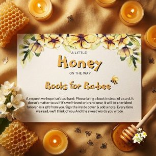 Carte D'accompagnement Livres en nid d'abeille de petite abeille florale