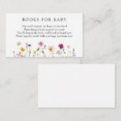 Carte D'accompagnement Livres fleur sauvage pour Baby insert card (Devant / Derrière)