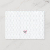 Carte D'accompagnement Livres Fleurs colorées pour bébé (Dos)