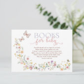 Carte D'accompagnement Livres Fleurs sauvages de printemps pour bébé fill (Debout devant)