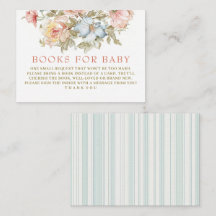 Livres Floraux de Toile Vintage pour Bébé Baby Sho