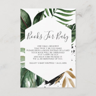 Carte D'accompagnement Livres Géométriques Tropicaux Pour Bébé