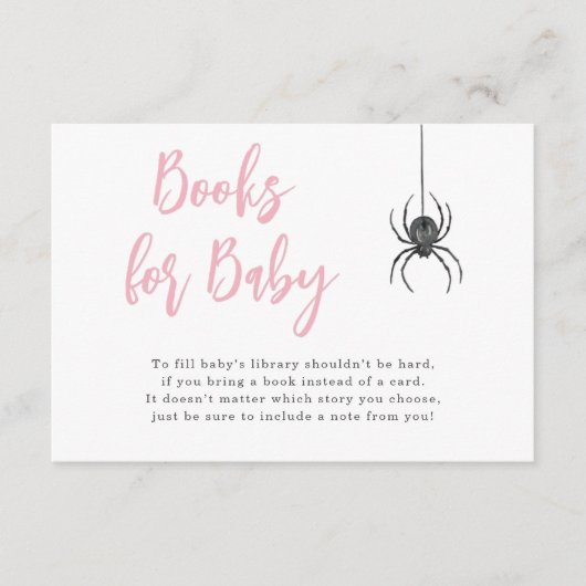 Carte D'accompagnement Livres Halloween pour Baby Card (Devant)