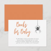 Carte D'accompagnement Livres Halloween pour Baby Card (Devant / Derrière)