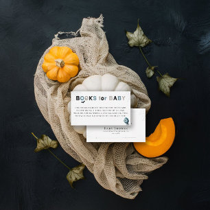 Carte D'accompagnement Livres Insérer un Baby shower monstre Halloween mi