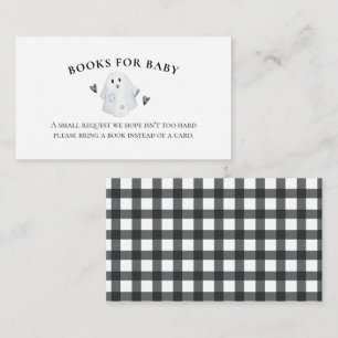 Carte D'accompagnement Livres Little Boo pour bébé Shower d'Halloween pou