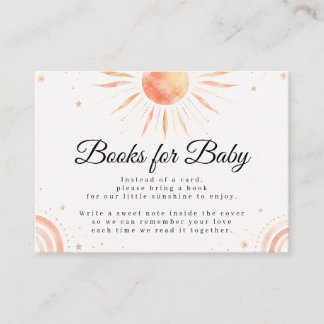 Carte D'accompagnement Livres Little Sunshine pour bébé