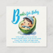 Carte D'accompagnement Livres mignonnes pour bébé garçon douche Fiesta Av (Devant)