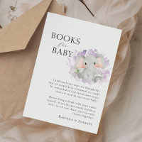Livres Modernes Baby shower Floral Elephant Pour B