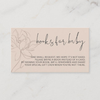 Carte D'accompagnement Livres modernes pour bébé simple