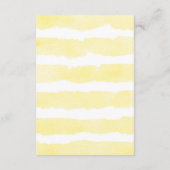 Carte D'accompagnement Livres neutres pour bébé éléphant jaune (Dos)