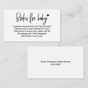 Carte D'accompagnement Livres personnalisables pour la bibliothèque de Co