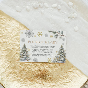 Carte D'accompagnement Livres pour Baby Card Winter Wonderland