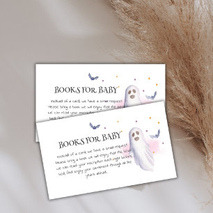 Carte D'accompagnement Livres Pour Baby Cute Ghost Baby shower Halloween