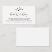 Carte D'accompagnement Livres pour Baby insert card (Devant / Derrière)