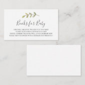 Carte D'accompagnement Livres pour Baby insert card (Devant / Derrière)