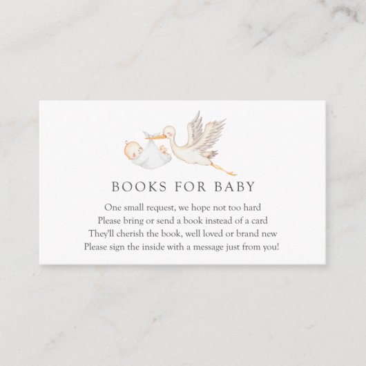 Carte D'accompagnement Livres pour Baby insert card (Devant)