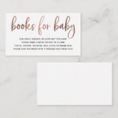 Carte D'accompagnement Livres pour Baby insert card (Devant / Derrière)