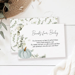 Carte D'accompagnement Livres pour Baby Little Citrouille Baby shower ble