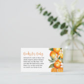Carte D'accompagnement Livres Pour Baby Little Cutie Baby shower Orange (Debout devant)