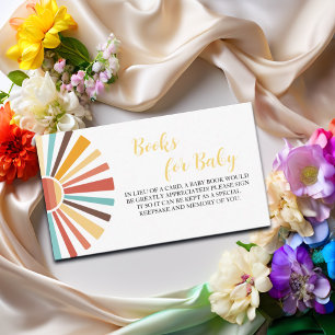 Carte D'accompagnement Livres pour Baby Ray of Sunshine Baby shower