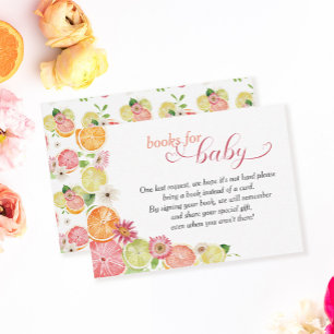 Carte D'accompagnement Livres Pour Baby Request Little Cutie Baby shower