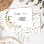 Carte D'accompagnement Livres pour Baby shower Citrouille Baby Little