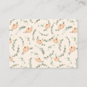 Carte D'accompagnement Livres pour Baby shower Citrouille Baby Little (Dos)