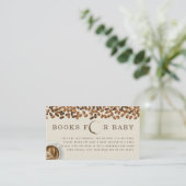Carte D'accompagnement Livres Pour Baby shower Coffee Beans Demande De Ré (Debout devant)