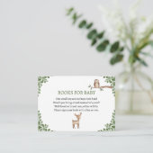 Carte D'accompagnement Livres pour Bébé Animaux de Bois Thème (Debout devant)