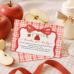 Carte D'accompagnement Livres pour bébé Apple of Our Eye Baby Shower