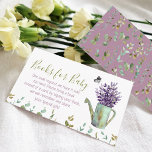 Carte D'accompagnement Livres Pour Bébé Aquarelle Vintage arrosage Can<br><div class="desc">Rustique arrosage vintage,  lavande et baby shower eucalyptus demande carte de boîtier. Parfait pour les baby showers du printemps,  de l'été et de l'automne</div>