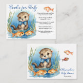 Carte D'accompagnement Livres pour bébé Baby Otter Boy pour bébé (Devant / Derrière)