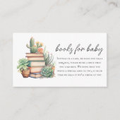 Carte D'accompagnement Livres pour bébé | Baby shower à thème du livre de (Devant)