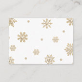 Carte D'accompagnement Livres Pour Bébé Baby shower Ours D'Hiver (Dos)