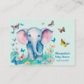 Carte D'accompagnement Livres pour bébé bébé éléphant (Dos)