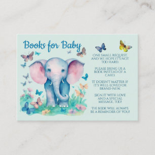 Carte D'accompagnement Livres pour bébé bébé éléphant
