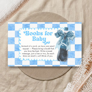 Carte D'accompagnement Livres pour bébé Blue She's Ready to Pop Baby Show