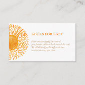 Carte D'accompagnement Livres pour bébé Boho Aquarelle Sunshine Unique (Devant)