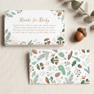 Carte D'accompagnement Livres pour Bébé Bois de Eucalyptus Vert Sauge
