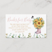 Carte D'accompagnement Livres Pour Bébé Boots De Pluie Rose (Devant)