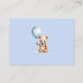 Carte D'accompagnement Livres Pour Bébé - Boy Teddy Bear Lecture D'Un Liv (Dos)