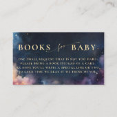 Carte D'accompagnement Livres pour bébé céleste cadeau Dark Navy Blue Sta (Devant)