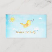 Carte D'accompagnement *~* Livres Pour Bébé Ciel Birdie Jaune (Dos)