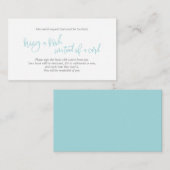 Carte D'accompagnement Livres pour bébé, Creative Tiffany Script (Devant / Derrière)