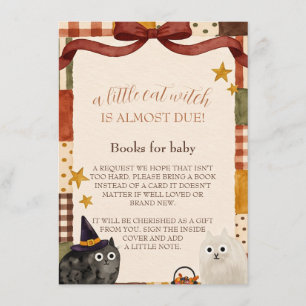 Carte D'accompagnement Livres pour bébé de la Baby Shower Chats Méchants