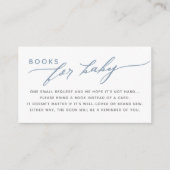 Carte D'accompagnement Livres Pour Bébé Élégant Baby shower Script (Devant)