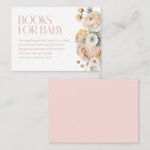 Carte D'accompagnement Livres pour bébé Elegant Vintage Floral Baby showe