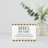 Carte D'accompagnement Livres pour bébé en construction (Debout devant)